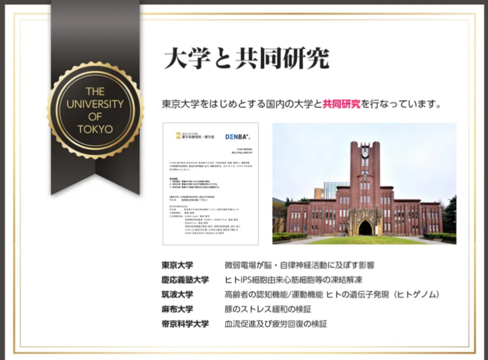 東京大学、伊藤忠商事株式会社、DENBA Japanが共同研究
